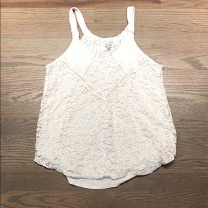 White lace tank top blouse 🤍